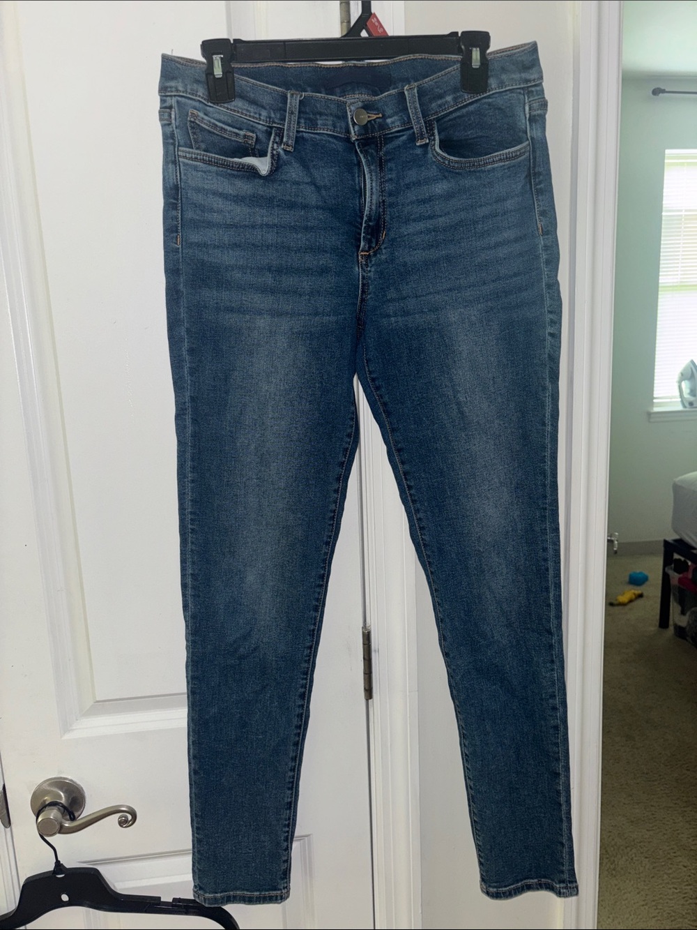 Joe's Jeans Washed Dark Blue Skinny Jeans